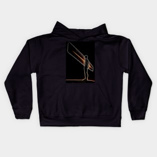 Angel of the north Glowing Kids Hoodie